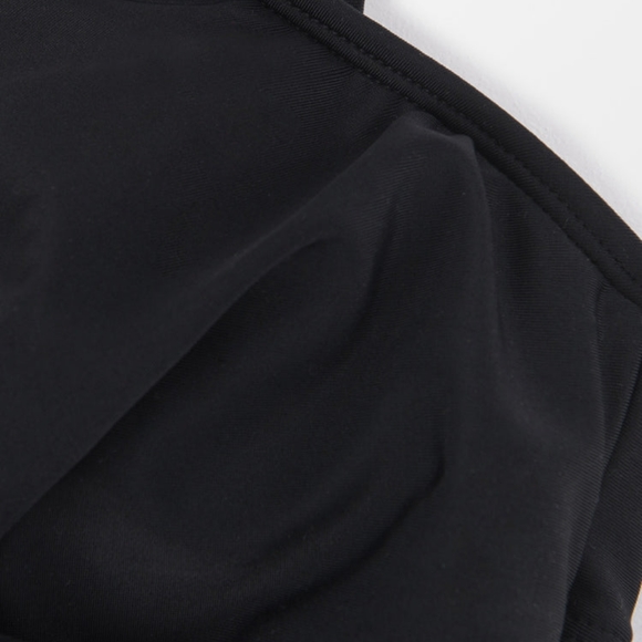 Cupshe Solid Mesh Wrap Front Cutout One Piece Swimsuit - Picture 5 of 6